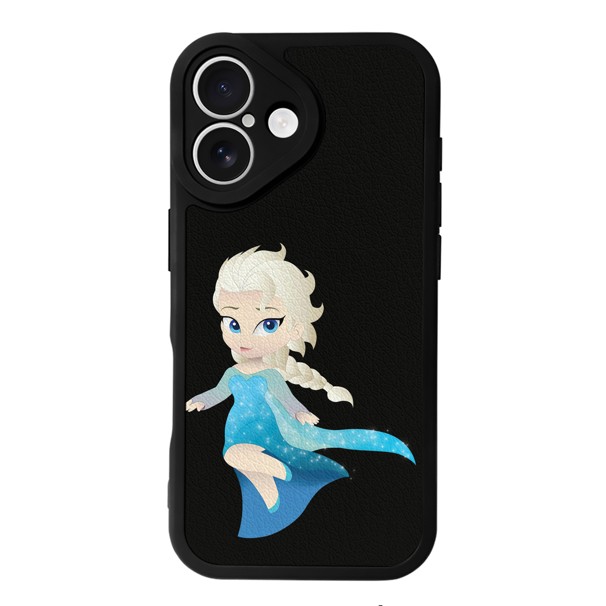 （画像用） アナと雪の女王 アンナ エルサ Frozen Anna Elsa 【iPhone 16シリーズ対応】シリコンスマホケース（レザー調） 材質：シリコン
